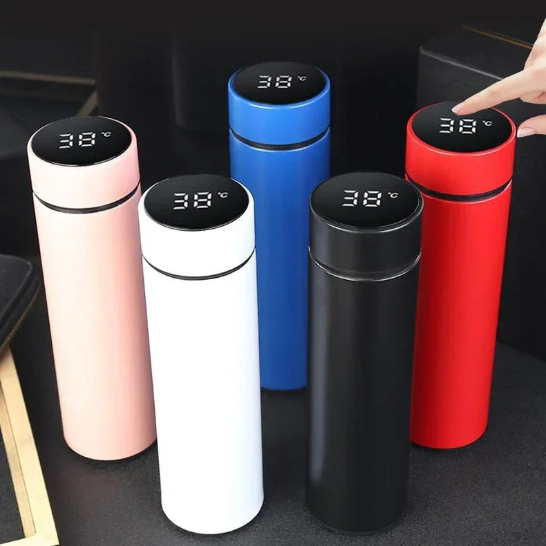 Obbty 500ml Smart Thermos Bottle LED Temperature Display Thermos Cup Stainless Steel Vacuum Flask Portable Water Bottles Adult