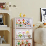 Obbty Container Blind Box Storage Box Acrylic Dustproof Cabinet Household Transparent Display Stand