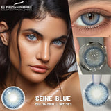 Obbty Colored Contact Lenses for Eyes 1Pair Natural Color Contact Lenses Yearly Color Green Lens Eye Blue Lenses Gray Pupils