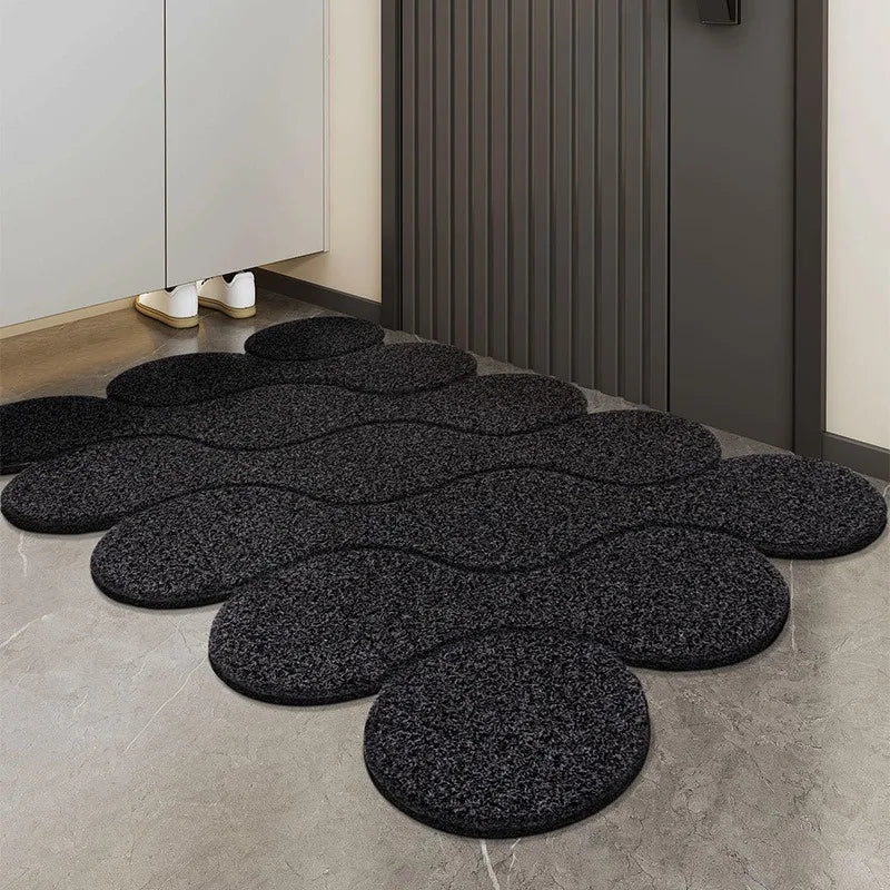 Obbty Floor Mat Entrance Door Dirt Resistant Door Mat Non Slip Rug Front Doormat Indoor Outdoor Mat Welcome Shoes Rug Irregular Carpet