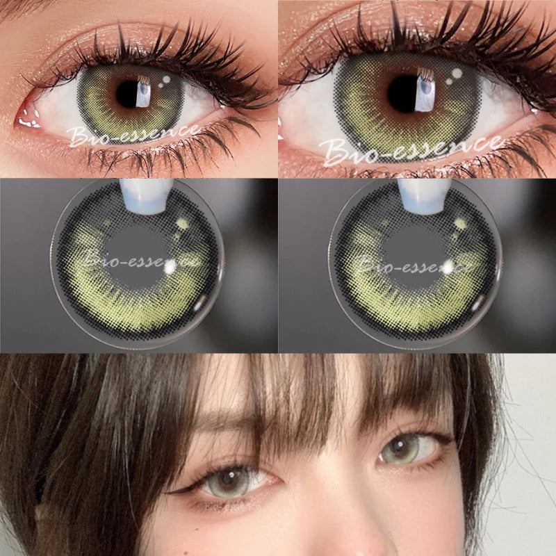 Obbty 1 Pair Color Contact Lenses for Eyes Natural Brown Lenses Beauty Fashion Monet lense Blue Lenses Green Eye Contact