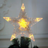 Obbty Christmas Star Tree Topper Lighted with LED Lights Beautiful Star Lighting Holiday Decoration for Christmas Tree Home Decoration