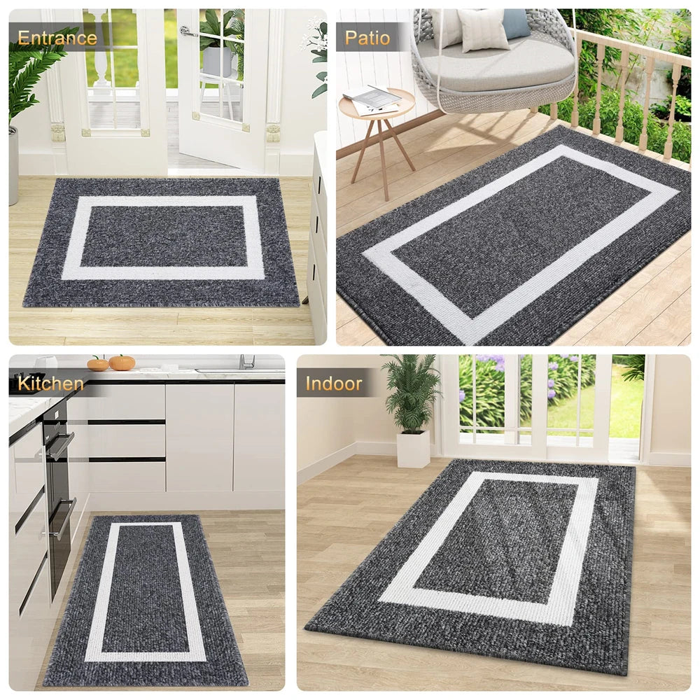 Obbty Home Entrance Door Mats Absorbent Bathroom Foot Mat Non-slip Quick Drying Bath Rug Washable Rug Floor Carpet For Kitchen