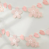 Obbty 1PC Cherry Blossom Pink Flag Party Decoration Room Wall Layout