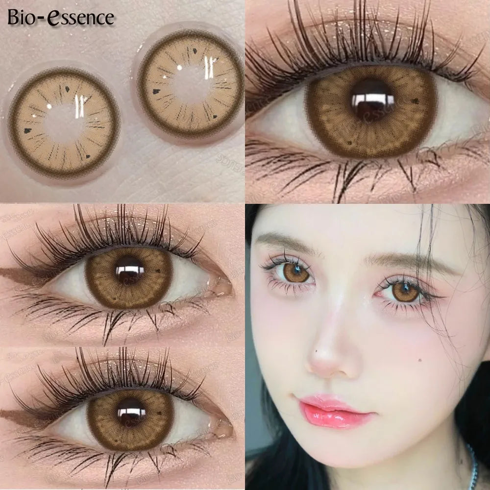 Obbty 1 Pair Korean Lenses Colored Contact Lenses for Eyes Big Eye Lenses Brown Lenses Blue Eye Lenses High Quaility Lense