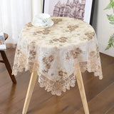 Obbty Lace Embroidery Tablecloth, Luxury Table Cloth, Wedding Banquet, Party Table Cloths, Furniture Cover, Home Table Covers