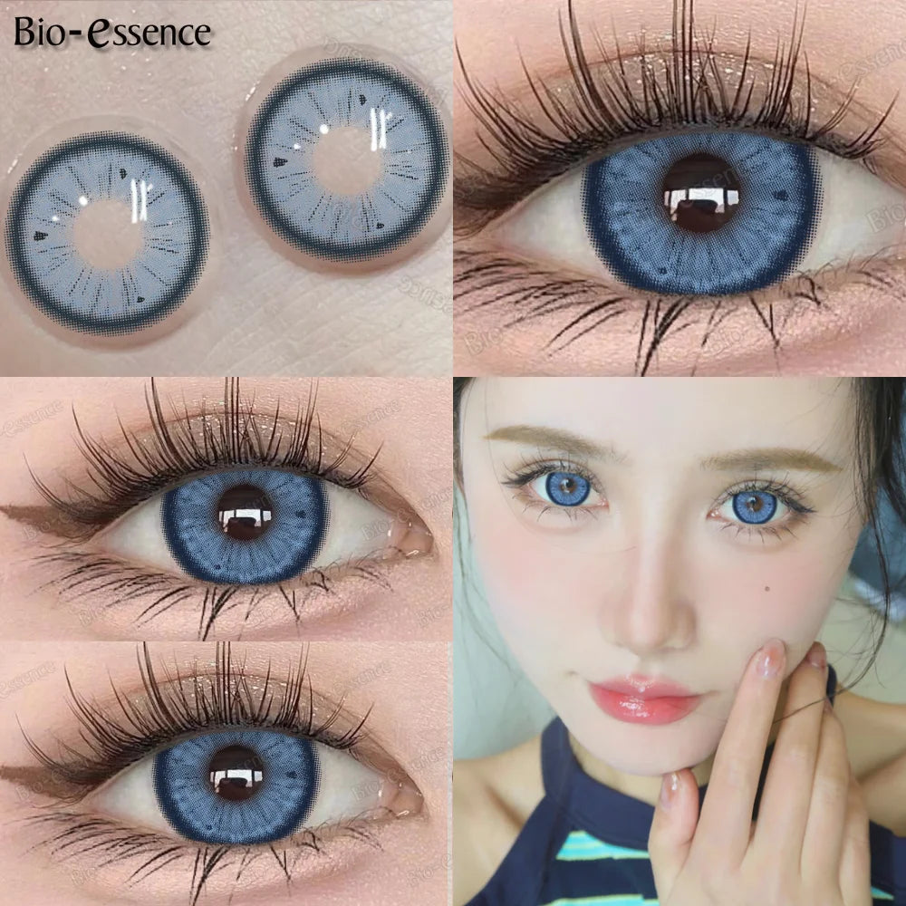 Obbty 1 Pair Korean Lenses Colored Contact Lenses for Eyes Big Eye Lenses Brown Lenses Blue Eye Lenses High Quaility Lense