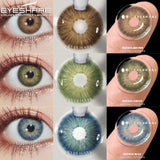 Obbty EYESHARE 1 Pair Colored Contact Lenses For Eyes Blue Lenses Green Eye Lens Color Lens Yearly Beauty Cosmetics Eyes Contacts Lens