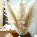 Obbty 80-120cm Tall Dried Pampas Grass Flowers Arrangement Large Fluffy Pampas Decor artificial Plant for Vase Home Boho Wedding Decor