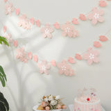 Obbty 1PC Cherry Blossom Pink Flag Party Decoration Room Wall Layout