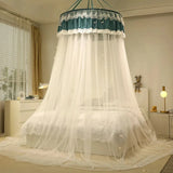 Obbty Round Dust Ceiling Three-door Mosquito Net Princess Style Child Room Mosquito Net Summer Home Encryption Breathable Mosquito Net