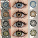 Obbty D'ORELLA/EYESHARE Beautiful Pupil Color Contact Lenses For Eyes 1 Pair Natural Contact Lenses Blue Lenses Gray Eye Lenses Yearly