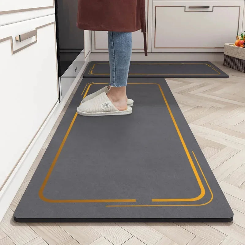 Obbty Long Kitchen Mat Bath Carpet Floor Mats Home Entrance Doormat Absorbent Living Room Bathroom Printed Rug alfombra cocina