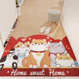 Obbty Entrance Rug Cartoon Cutable Wire Loop Small Floor Mat Non-slip Bottom Environmentally Friendly Material PVC Dust Removal Carpet