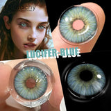 Obbty FUNSACHY 1pair Natural Color Contact Lenses for Eyes Natural Blue Contact Lenses Korean Eye Lenses 14.5mm Pupils Contacts Yearly