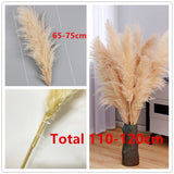 Obbty 80-120cm Tall Dried Pampas Grass Flowers Arrangement Large Fluffy Pampas Decor artificial Plant for Vase Home Boho Wedding Decor