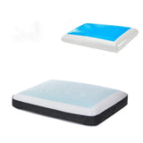 Obbty New Summer Double-sided Available Gel Cooling Pillow Bamboo Charcoal Memory Foam Ergonomics Pillows for Bedroom with Pillowcase