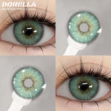 Obbty D'ORELLA 1Pair Colored Contact Lenses for Eyes Brown Contacts Green Eye Lenses Blue Eye Lenses Yearly Cosmetic Gray Pupils Lens