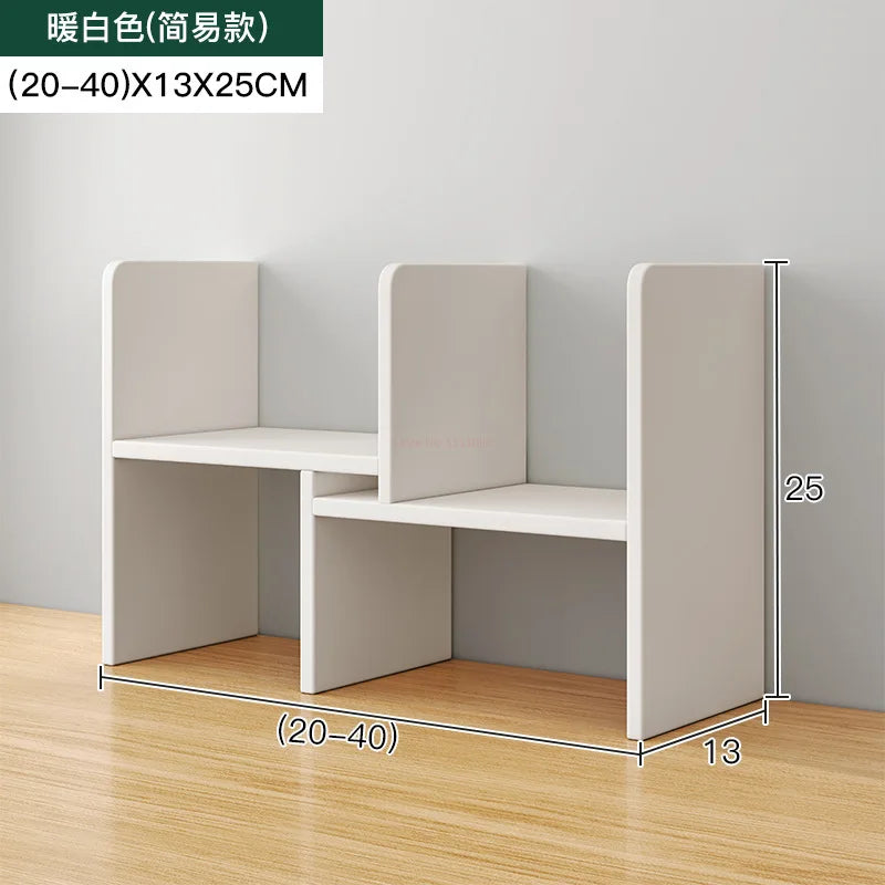 Obbty Desk Bookshelf Desktop Shelving Desk Storage Shelf Dormitory Good Learning Desk Multi-layer Small Layer Shelf Layered Shelf