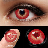 Obbty EYESHARE Red Cosplay Colored Contact Lenses for Eyes Yearly Halloween Anime Lens Beauty Makeup Contact Lenses Christmas Party