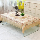 Obbty Fashion Coffee Table Cloth European Lace Tablecloth Rectangular Dining Table Cloths Cover over Embroidery Table Towel