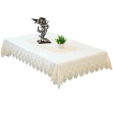 Obbty Luxury Lace Tablecloth Tea Table Cloth TV Cabinet Tablecloths Romantic Embroidery Table Cover for Dining Table Clothes Cloths