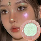 Obbty Diamond Glitter Monochrome Eyeshadow Palette Discoloration Eyeshadow Highlighter Sequins Waterproof Lasting Eyes Makeup Pigments