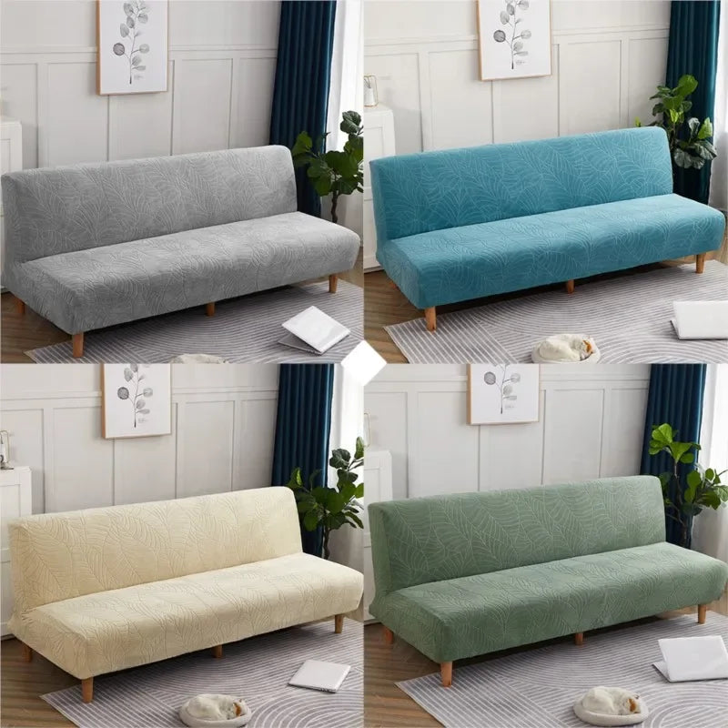 Obbty Delicacy Jacquard Sofa Bed Cover Strecth Sofa Cover For Living Room Modern Futon Cover Washable Sofa Covers For Home Hotel