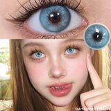 Obbty Natural Colored Contact Lenses for Eyes 1Pair Green Eye Lenses Blue Eye Contacts Brown Lenses Yearly Korean Gray Pupils