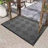 Obbty Household Commercial Rubber Indoor Outdoor Large Doormat Easy To Clean Wear-resistant Door Mat Shoe Scraper for Front Door Mat