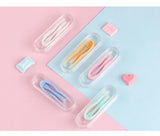 Obbty Contact Lens Case Clip Stick Tweezers Combination Box Piece Clip Set