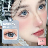 Obbty Colored Contact Lenses for Eyes Natural Eye Lenses Fashion Contact Green Lenses Blue Eye Lenses Gray Pupils 1pair/2pcs