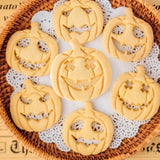 Obbty 13Pcs/Set Halloween Cartoon Cookie Molds Pumpkin Biscuit Fondant Embosser Cutter Mould Halloween Party Pastry Decor Baking Tools