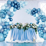 Obbty 109pcs Blue Balloon Garland Arch Kit Birthday Party Decoration Kids Baby Shower Boy Girl Latex Ballon Wedding Birthday Suppiles