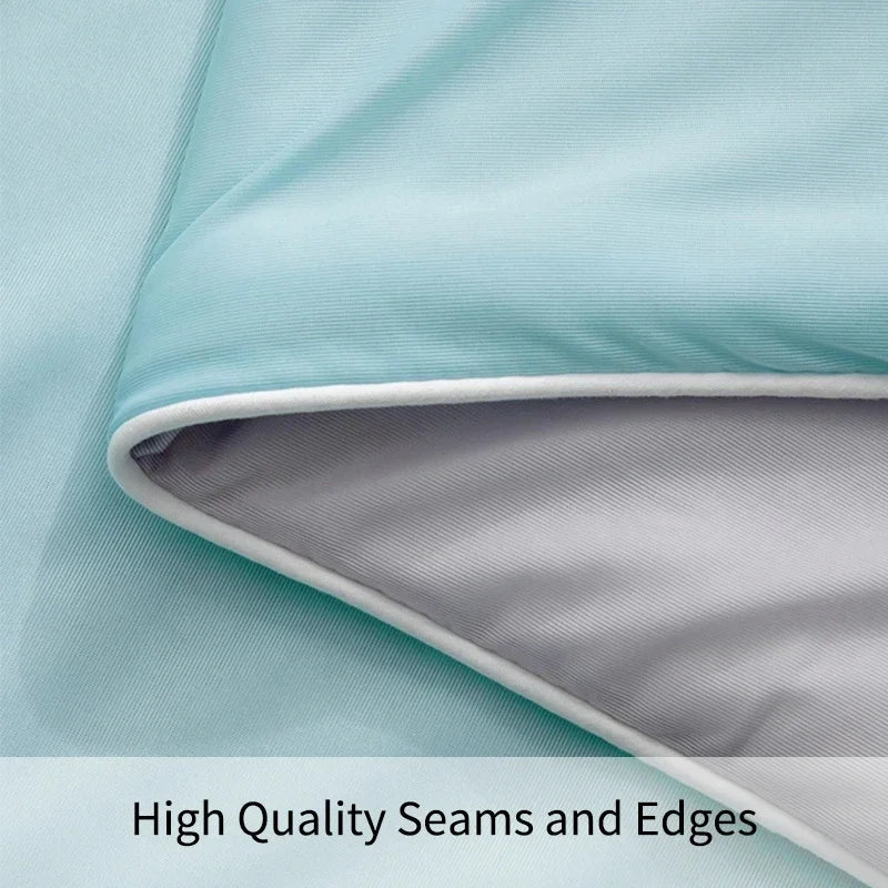 Obbty Cooling Blanket for Bed Silky Air Condition Comforter Lightweight Cooled Summer Quilt with Double Side Cold & Cooling Fabric