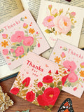 Obbty 60 Paper Greeting Cards in 3 Different Styles Floral Letters Thank You Gift Home Greeting Cards