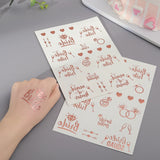 Obbty 2pcs Bride Wedding Bachelor Party Tattoo Sticker Team Bride to Be Hot Stamping Sticker