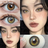 Obbty EYESHARE Colorcon Korean Lenses Colored Contact Lenses 1 Pair Natural Contact Lenses for Eyes Yearly Eye Lenses Beautiful Pupils