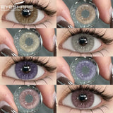 Obbty 1pair New Color Contact Lenses for Eyes Natural Blue Eye Lenses Purple Lenses Gray Eye Contacts Brown Eye Lens Yearly