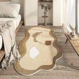 Obbty Bedroom Carpet Bedside Rug Home Decoration Soft Fluffy Plush Floor Mat Shaggy Living Room Rugs Irregular