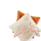 Obbty Pillow Covers Luxury Soft Faux Rabbit Fur Decorative Throw Cushion Covers Pillowcases with Hidden Zipper for Sofa and Couch Bed