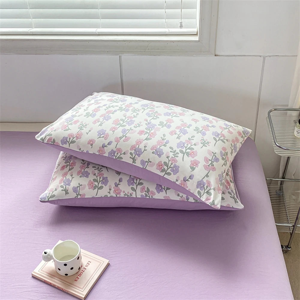 Obbty Floral Style Duvet Cover Single Bed Funda Nordica Cama De 150 Quilt Covers Queen Size Bed Linen for Home(pillowcase Need Order)