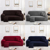 Obbty Elastic Couches Cover for Living Room Livingroom Furniture Decorative Corner Sofa Cover 1/2/3/4 Seater Couch Protect Slipcover