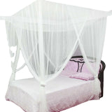 Obbty Sexy Mosquito Net Palace Four Door King/Queen Double Size Home Single  Bed Prevent Insect Outdoor Square Grace White Canopy Net