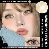 Obbty 1 Day Lens Color Contact Lenses for Eyes 5 Pairs Daily Lens 42% High Water Content Comfortable to Wear Daily Disposable