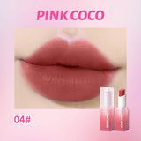 Obbty Velvet Matte Lipstick Moisturizing Waterproof Lasting Nude Peach Lip Tint Non-stick Cup Lip Gloss Red Lipstick Cosmetics Make Up