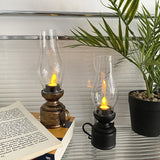 Obbty Retro Candle Lamp Flameless Candlestick Night Light Desktop Candle Holders Ornaments Living Room Bedhead Decoration Photo Props