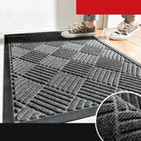 Obbty Household Commercial Rubber Indoor Outdoor Large Doormat Easy To Clean Wear-resistant Door Mat Shoe Scraper for Front Door Mat