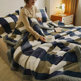 Obbty Winter Blanket Throw Soft Chenille Yarn Knitted Blanket Knitted Throw Blanket For Couch Bed Warm Sleeping Blanket