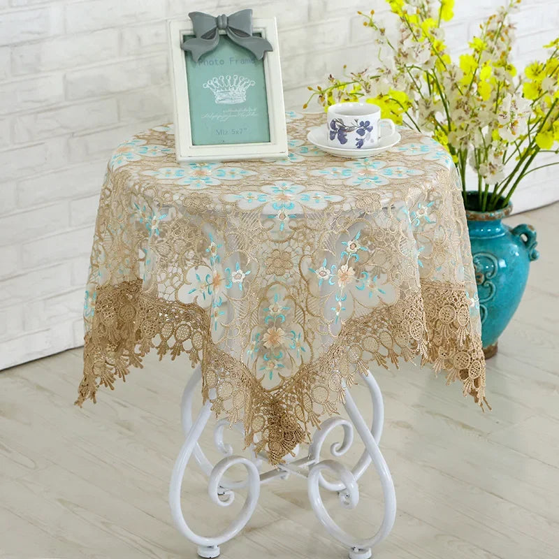 Obbty Lace Tablecloth for Coffee Table, Rectangular Cloth, Coffee Table Cover, Elegant Table Cloths, Dining Table Cover